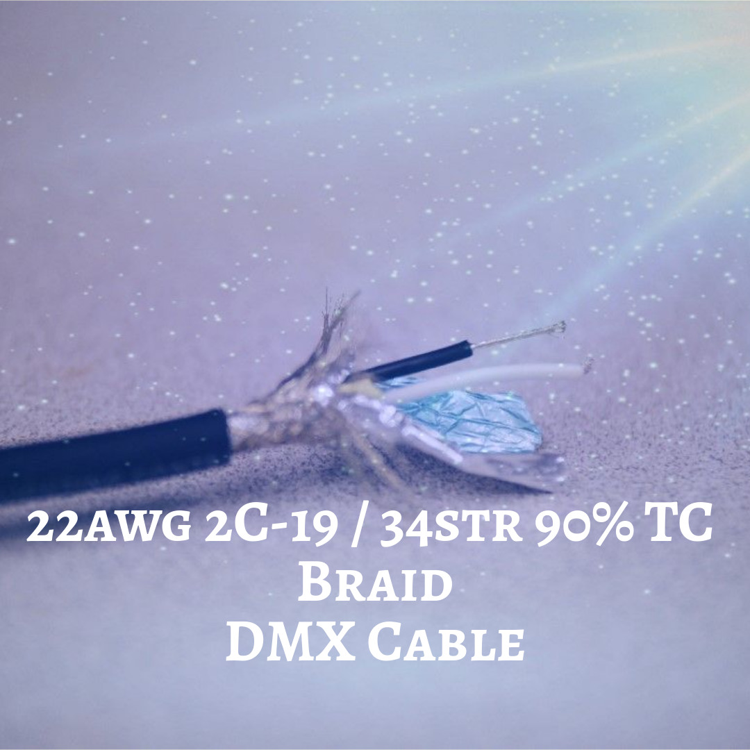 MyStarSound MyStarSound Image of 22 AWG 2C-19 / 34STR 90% TC BRAID DMX Cable