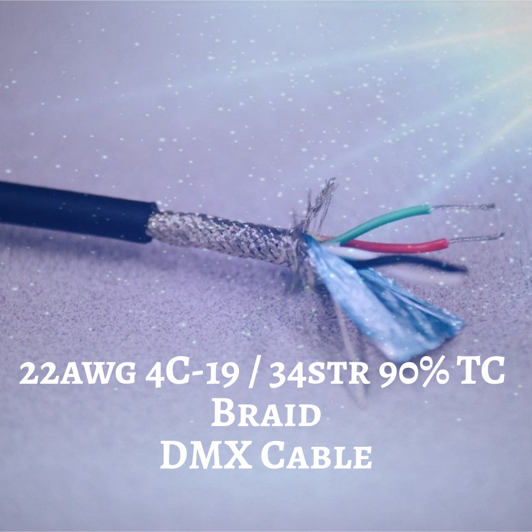 MyStarSound MyStarSound Image of DMX Cable 22 AWG 4C-19 / 34 STR 90% TC Braid