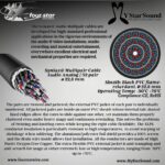 Multipair audio cables with technical specifications.