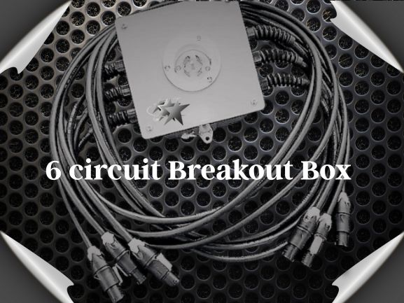 6 circuit Break Out Box Image of a 6 circuit Break Out Box with Industrial background